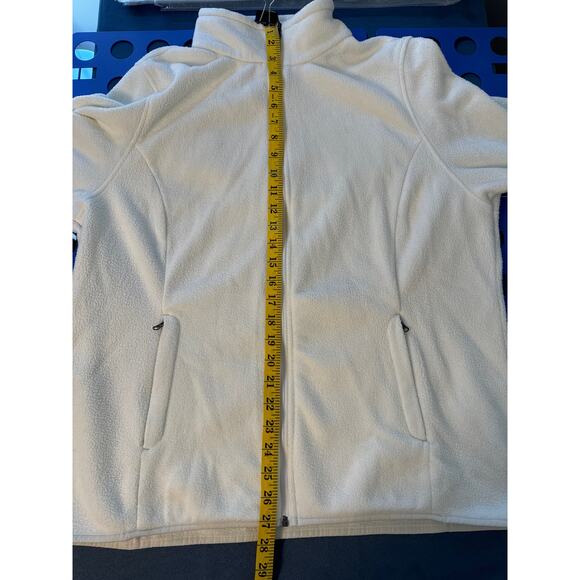 Amazon Essentials White Fleece Full Zip Jacket Womens XXL Pre-owned - Picture 6 of 7